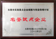名譽試點企業(yè)